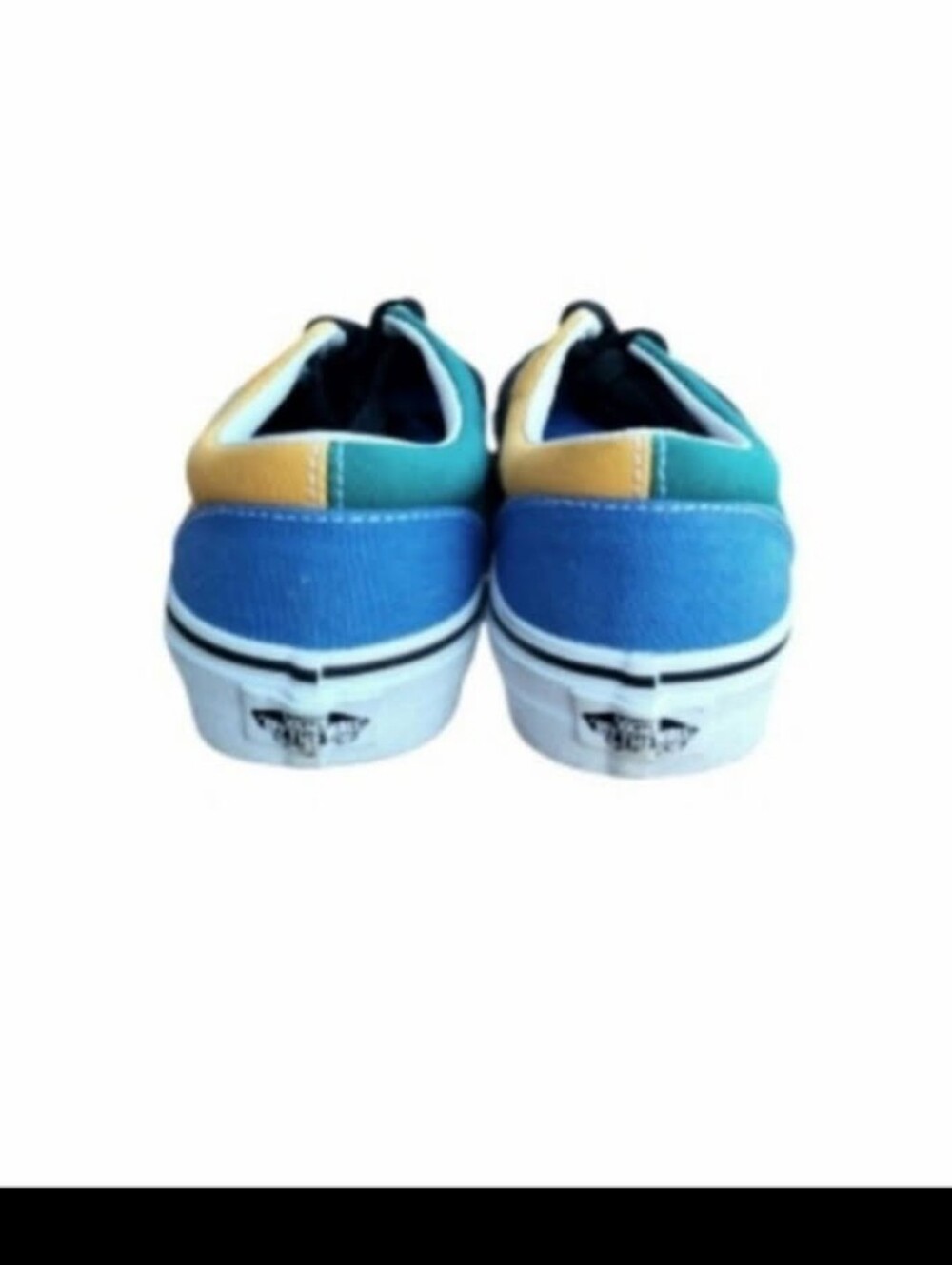 Vans Multi Color Mix MatchBlack Green Yellow Tennis Shoe Sneaker Women 6.5 Wall - Picture 4 of 7